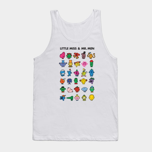 Little Miss Mr. Men Tank Top by Chewbaccadoll